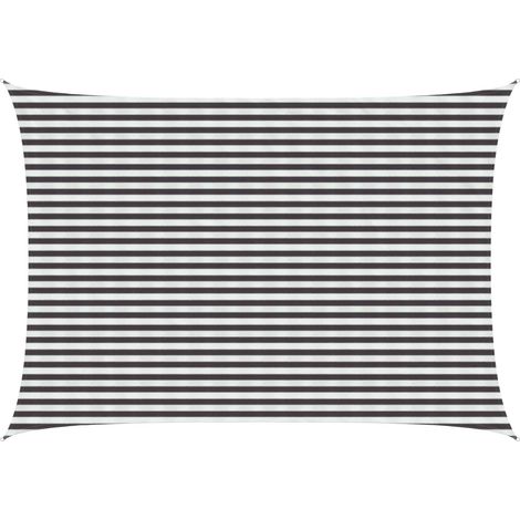 Sunshade Sail Anthracite and White 3.5 x 4.5 m HDPE vidaXL