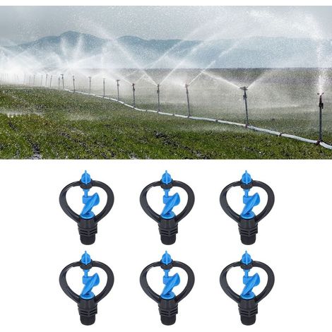 pour sprinkler automatique 360° G1/2 Thread externe en plastique - Lot de 15 pièces pour jardin, serre et arrosage agricole (1/5)