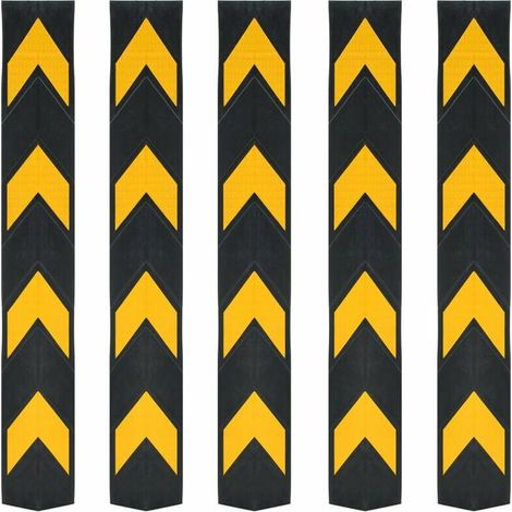 Corniere de protection reflechissante 5 pcs Caoutchouc 80 cm (1/5)