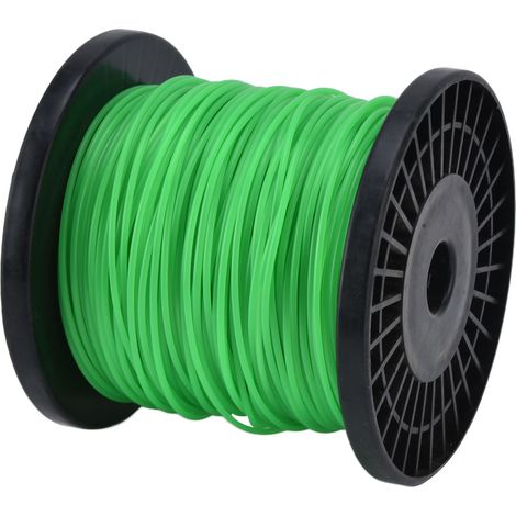 Fil de coupe-bordures rond de 2 mm, vert, pour tondeuse Husqvarna, 100 m / 328,1 pi (1/5)