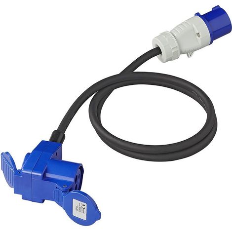 Cavo adattatore 150cm 3x25mm da spina cee a connettore angolato cee presa schuko (1/5)