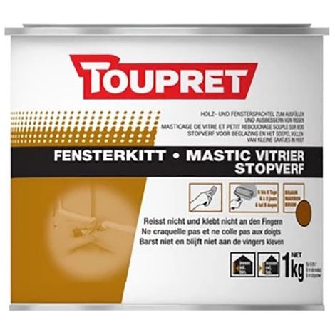Toupret Mastic Vitrier 1kg Marrone - Toupret