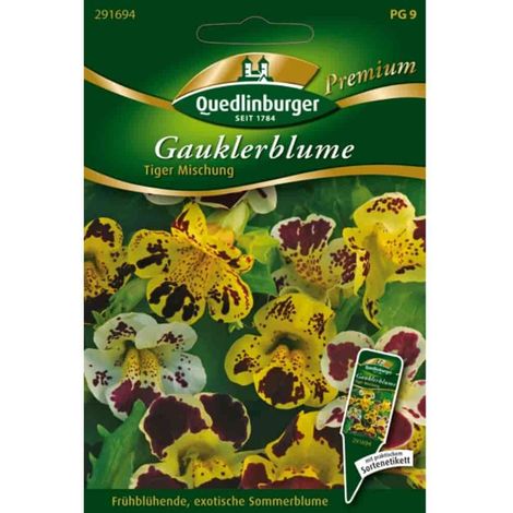 Quedlinburger Gauklerblume Tiger Mischung - Premium Blumensamen (1/2)