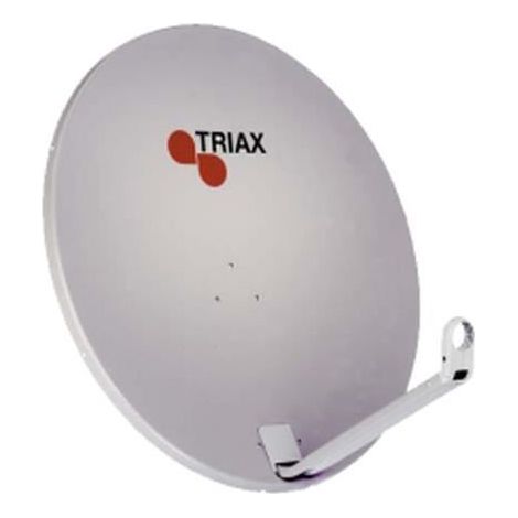 Antenne parabolique - Triax - TDS 78 RAL 7035 - 37,1 dBi - 10,7-12,75 GHz - 78 cm en acier gris