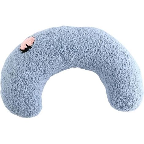 Oreiller Pour Animal De Compagnie En Forme De U, Doux Et épais, Résistant Aux Morsures,Convient Aux Chatons, Chiots (bleu) (1/4)