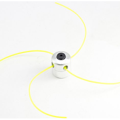 Tête de coupe nylon pour débroussailleuse cylindrique, accessoire durable pour jardin en aluminium brillant avec performances de coupe élevées-x (1/4)