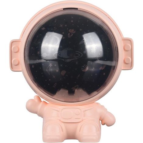 Projecteur d'astronaute représentant un ciel étoilé avec une galaxie rose. (1/5)