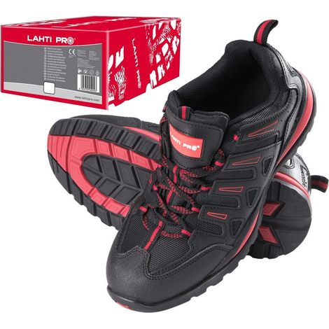 Zapatos de trabajo para hombre SB con puntera de cuero negra Lahti Pro L3040 1 unidad. (1/5)