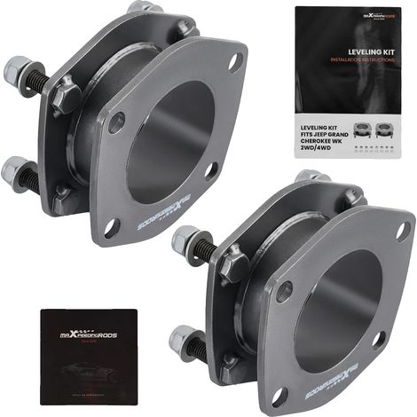 Kit de levage, 5 cm de hauteur, construction en aluminium, compatible avec Jeep Commander XK 2006-2010, poids 3800 g, longueur 28,5 cm (1/5)