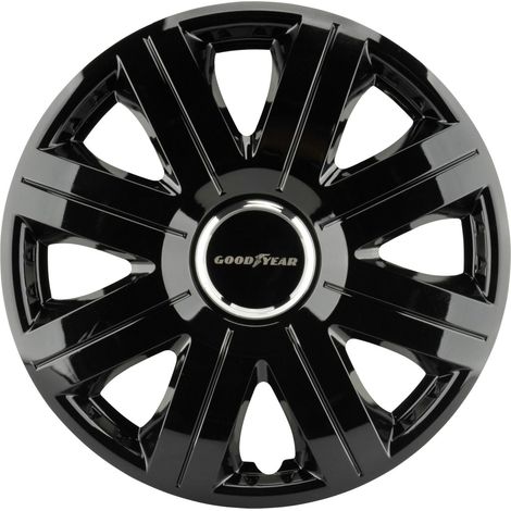 Goodyear Radzierblende Flexo 14 Zoll schwarz/Chromring Radkappen Radblenden