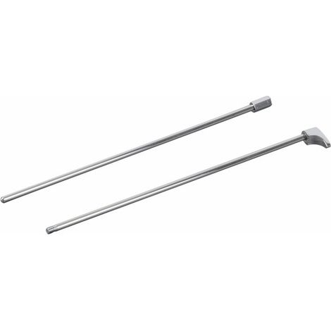 Tirette pour mitigeur de lavabo – Finition chromée – Hauteur 100mm – Hauteur sous bec 80mm – 1 poignée – Adapté PMR – Sélection Cazabox (1/3)