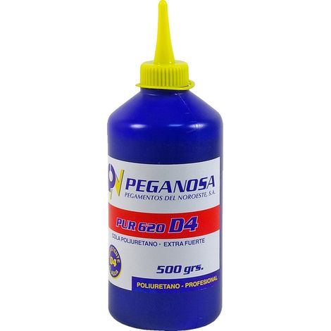 WURKO cola poliuretano 500 gramos pur d4 , Cola adhesiva de poliuretano PUR 620 D4 extra fuerteExcelente resistencia al aguaPara el pegado de todo tipo de maderas, láminas, (1/4)