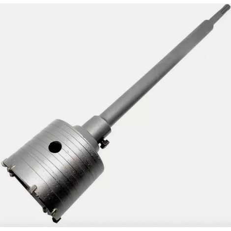 FRESA A TAZZA CAROTATRICE MURO CON ASTA MURO CEMENTO MATTONI 160 mm ASTA SDS MAX 650 mm