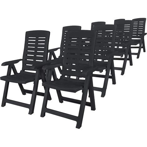 Maison Exclusive - Conjunto de comedor de jardín 9 piezas plástic (1/5)