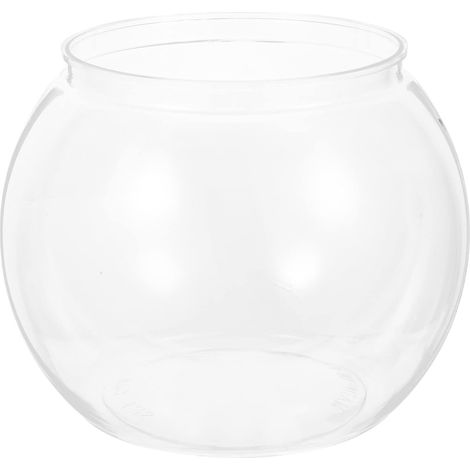 1 Bocal À Poissons Rond, Transparent Matériau Résistant, Petit Aquarium De Bureau Pour Betta Et Crevettes (1/5)