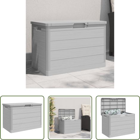 Terrassenkissenbox -  Outdoor-Kissenbox Grau 77,5x44,5x53 cm Polypropylen (1/5)