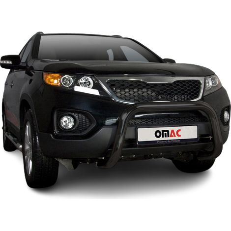 Pare-Buffle Avant Pour Kia Sorento 2010-2012 Acier Inoxydable Noir (1/5)