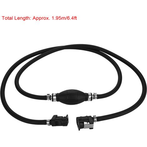 m langes Bootskraftstoffschlauch-Set mit Handpumpe, Primerball und Außenbordmotor (1/5)