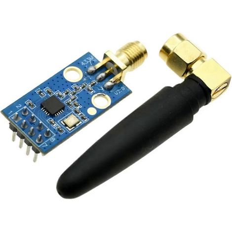 Module sans fil CC1101 avec antenne SMA, module émetteur-récepteur sans fil pour communication à portée étendue 433 MHz (1/5)
