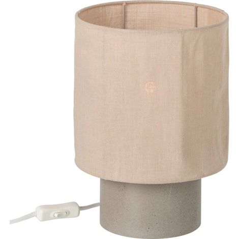 Lampe à Poser "Havel" 28cm Beige (1/3)