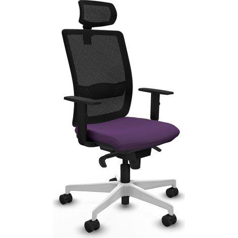 Silla de oficina piqueras y crespo Haches negro respaldo fijo (1/2)