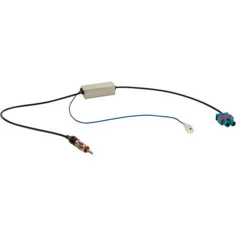 Adaptateur antenne Fakra M Double vers DIN Male 8.5V LEONI