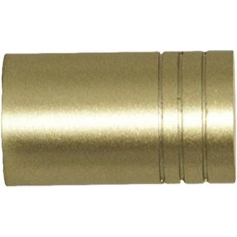 SWISH - TERMINALE/POMOLO PER BASTONI TENDE IN ACCIAIO ORO SATINATO CILINDRO D.20 MM