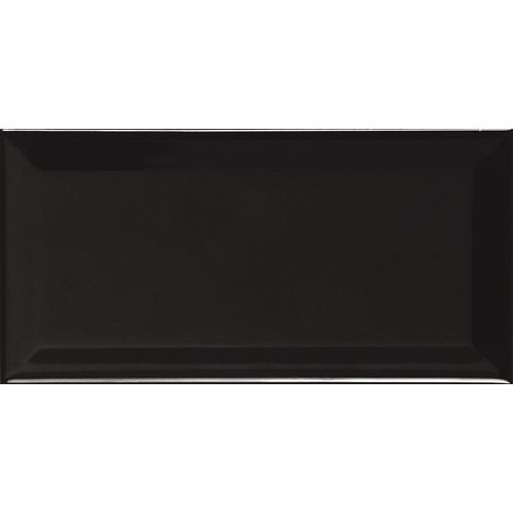APE 4084096691 METRO Biselado Negro Brillo 10X20 Pasta Roja - ref: 4084096691