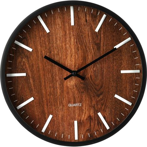 Reloj de pared negro de 29,5 cm (1/3)