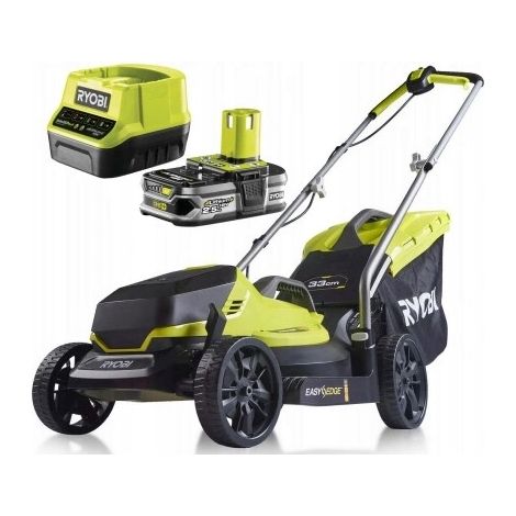 RYOBI Tondeuse Poussée 18V One+ - coupe 33cm - 1 batterie 2,5Ah - 1 chargeur - RLM18C33B25 (1/10)