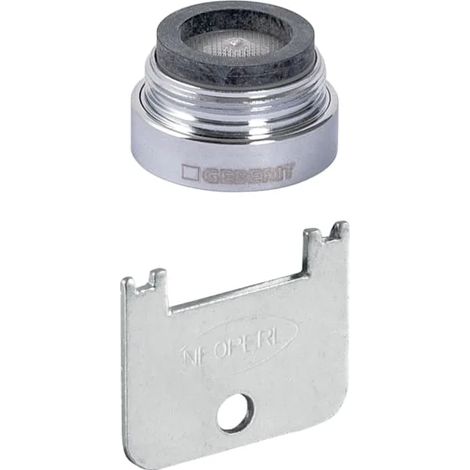 Geberit aireador para griferías de lavabo tipos 6x, 8x y 18x: cromo / brillante, caudal=1.3l/min, modelo=fijo, 243626211