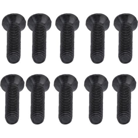 Kit de 50 vis à tête fraisée cruciformes DIN 965, galvanisées noires, M3x10 (1/5)