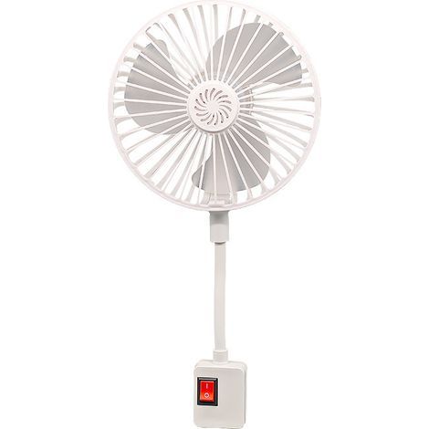 Electric fan, silent and adjustable, with mains adapter, mini fan, suitable for indoor use. (1/5)