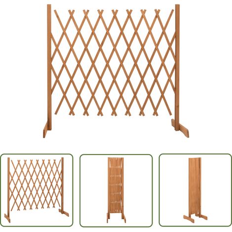 The Living Store Clôture en treillis de jardin Orange 180x100 cm Bois de sapin - Clôture En Bois - Clôture Jardin - Clôture Treillis - Clôture Extensible - Clôture Orange (1/5)