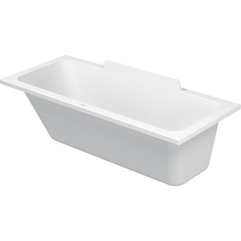 Vasca Duravit DuraStyle 170x70cm, schienale inclinato a sinistra, 700294, versione da incasso - 700294000000000