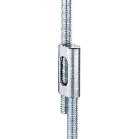 Fischer – Raccord parallèle M 8 – Zinc coulé sous pression – Montage rapide pour réglage en hauteur – Capacité de charge élevée (1/3)