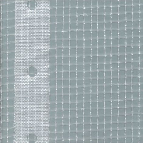 Gerüstplane, Bauplane 1,70 x 20m, 200g/m², Weiss Transluzent (1/2)