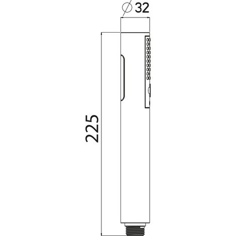 Stabhandbrause Stilo duo 2-strahlig verchromt Nikles
