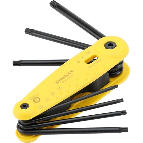 Juego de 7 llaves masculinas Tamper Torx - Stanley (1/3)