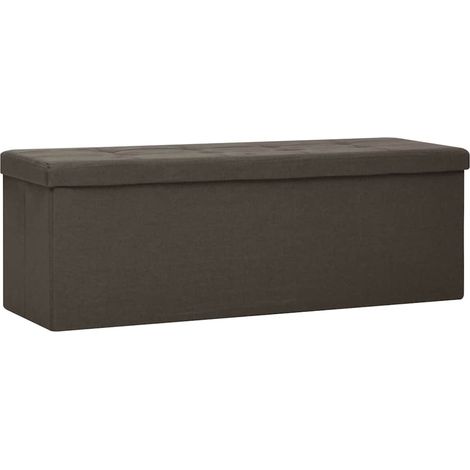 Maison Exclusive - Faltbare Sitzbank mit Stauraum Dunkelbraun Lei (1/5)