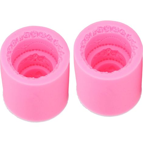 Soavoa Moule Silicone Gâteau Mariage 3 Étages Chocolat Décoration Flexible Lavable Lot de 2 Pièces pour Pâtisserie DIY (1/4)