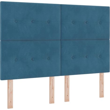 Maison Exclusive - Tête de lit Bleu foncé 144 cm Velours