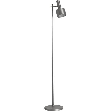 Lampe haute contemporaine en acier patiné argent style art déco - Argent patiné élégant (1/4)