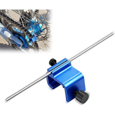 Kit di attrezzi per l'allineamento della catena, strumento di allineamento della catena per moto, tester di sgancio rapido e preciso universale per moto, quad, bicicletta, ruota posteriore, regolazion (1/5)