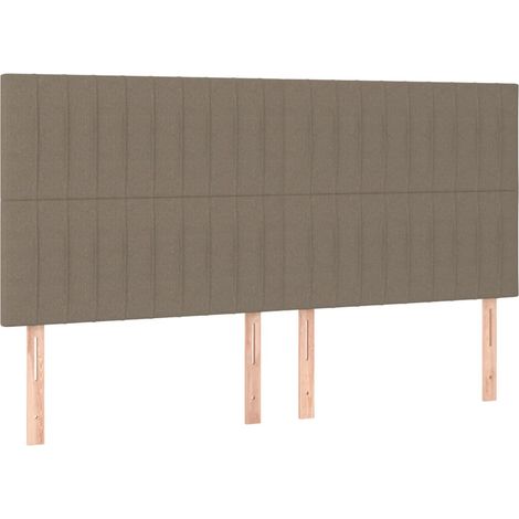 Maison Exclusive - Cabecero de cama color topo 160x5x118/128 cm T (1/5)