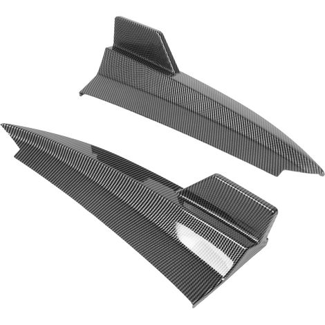 Diffuseurs latéraux de pare-chocs arrière (2 pièces) gauche et droite pour Mercedes-Benz Classe C Coupé C205 AMG Line C43 C63 (2015-2021), style fibre de carbone (1/5)