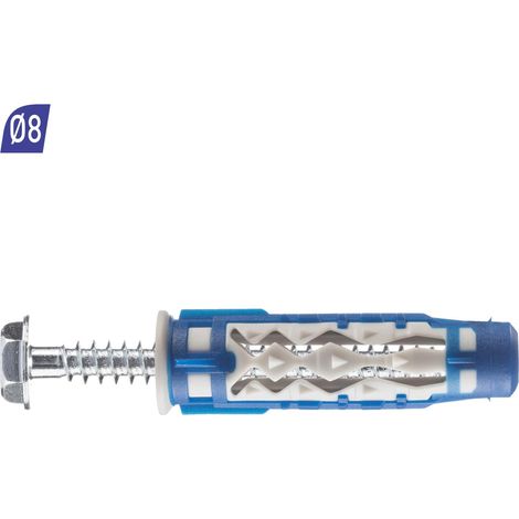 Spit COLORTECH tacos bimaterial 8 mm x 50 mm