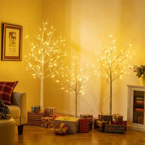 CASART Lighted Birch Tree Set Birch Christmas Tree Xmas Decoration (1/5)