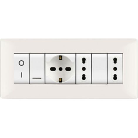 PLACCA LIFE Q LIVING PLAST BIANCO               7P