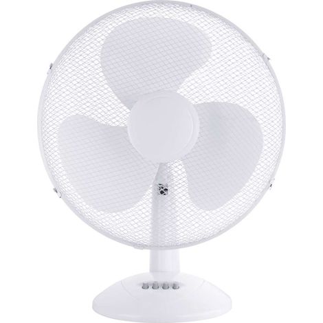 Dr.C Ventilatore da Tavolo Bianco 45W - 40 cm 3 Velocità, Oscillazione Regolabile